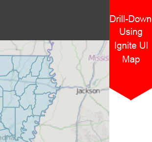 Infragistics Ignite UI Map Drill-Down