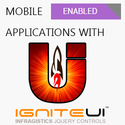 IgniteUI mobile applications with jQuery Mobile based controls and ASP.NET MVC