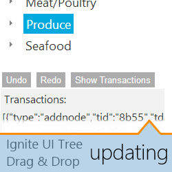 Ignite UI Tree’s Drag & Drop with Updating and Undo / Redo