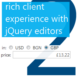 jQuery editors rich client experience